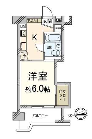 京都四条グランドハイツ 間取図(平面図) 間取図(平面図)