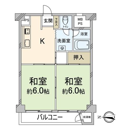 西京極ガーデンハイツ 間取図(平面図)