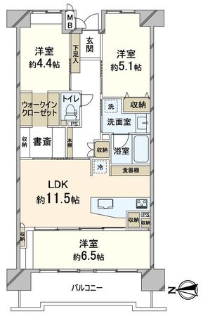 ファミール西院 間取図(平面図) ファミール西院 間取図(平面図)