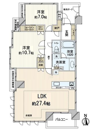 ライオンズ嵯峨天龍寺若宮 西の邸 間取図(平面図) ライオンズ嵯峨天龍寺若宮 西の邸 間取図(平面図)
