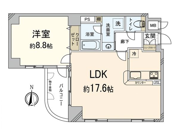 デ・リード西大路高辻 間取図(平面図)