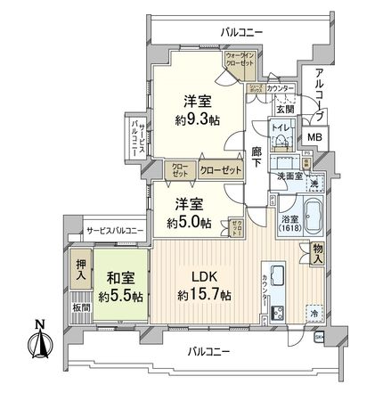 サンメゾン京都二条月光町ゲート 間取図(平面図) サンメゾン京都二条月光町ゲート 間取図(平面図)