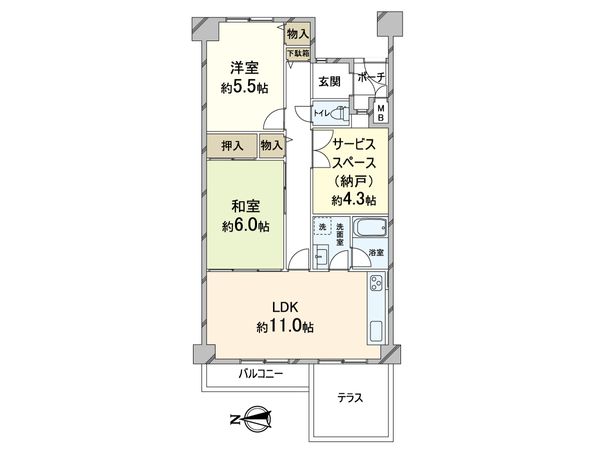 嵐山グランドシティ 間取図(平面図) 嵐山グランドシティ 間取図(平面図)