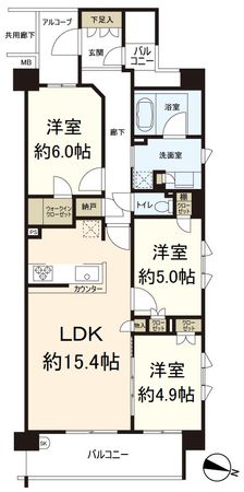 シエリア京都嵯峨嵐山 間取図(平面図)