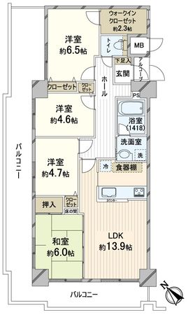 信開ガーデンコート西大路 間取図(平面図) 信開ガーデンコート西大路 間取図(平面図)