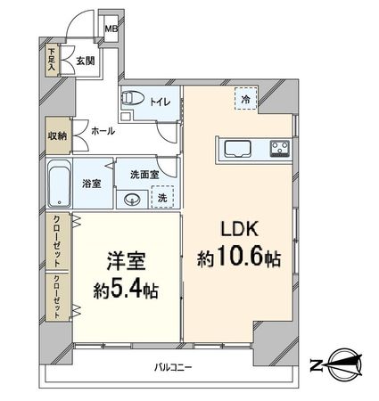 コスモフォーラム四条 間取図(平面図)