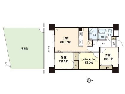 ルシエル西ノ京御池 間取図(平面図)