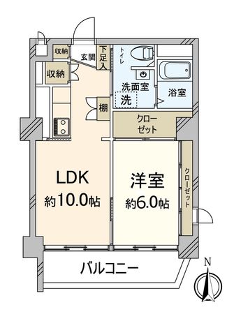 二条プラザ 間取図(平面図) 二条プラザ 間取図(平面図)