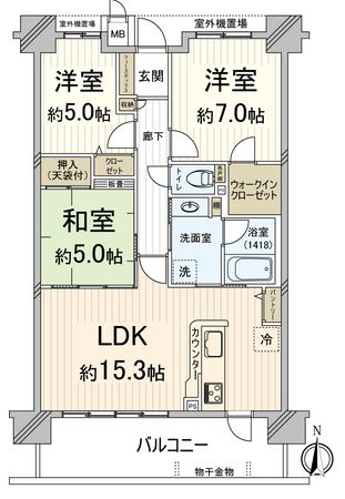 パデシオン京都五条 間取図(平面図)