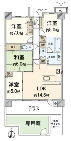 レスタージュ京都 間取図(平面図)