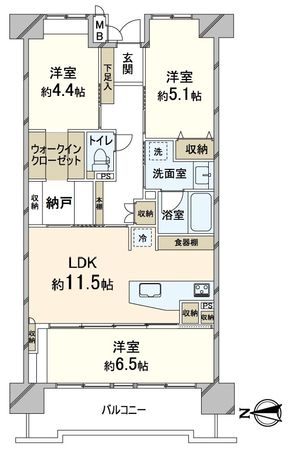 ファミール西院 間取図(平面図)