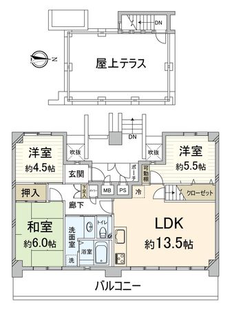 パークテラス西京極 間取図(平面図) パークテラス西京極 間取図(平面図)