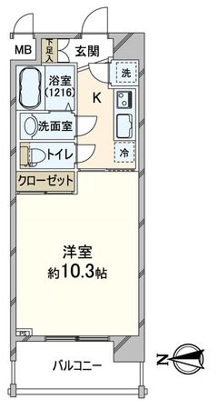 エスリード西大路駅前 間取図(平面図) 間取図(平面図)
