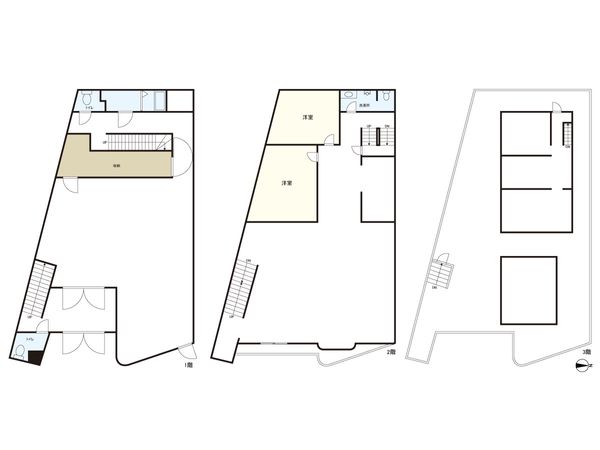 太秦ビル 間取図(平面図) 太秦ビル 間取図(平面図)