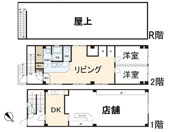 南区吉祥院西浦町 間取図(平面図) 南区吉祥院西浦町 間取図(平面図)