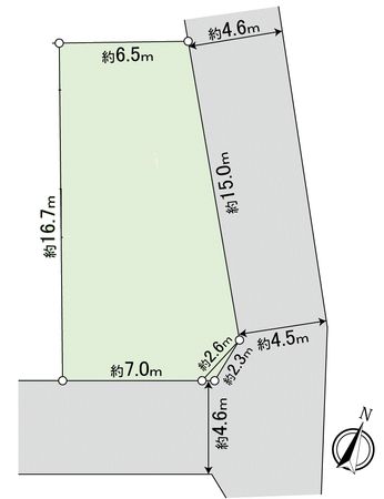 旭丘3丁目 A号地 区画図 旭丘3丁目 A号地 区画図