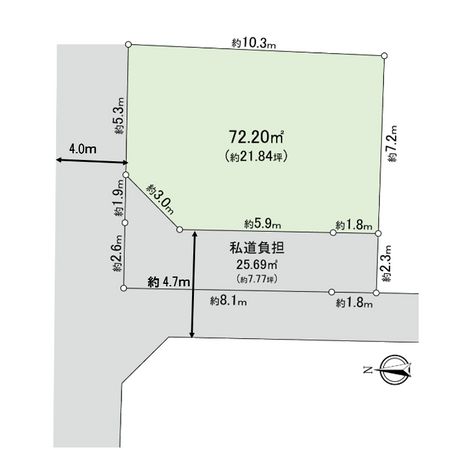 庄内栄町4丁目 土地 区画図 庄内栄町4丁目 土地 区画図