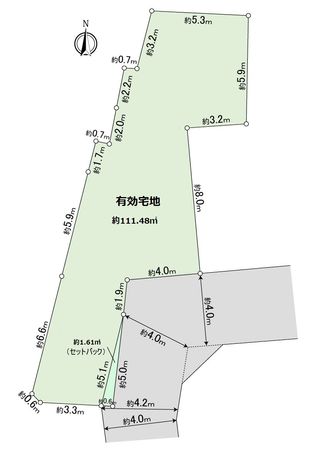 豊中市蛍池東町1丁目 土地 区画図 豊中市蛍池東町1丁目 土地 区画図