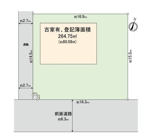 新千里南町2丁目 売土地 区画図