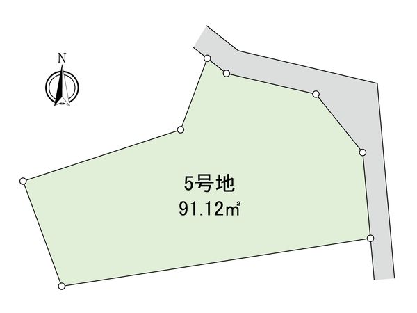 豊中市若竹町2丁目土地 5号地 区画図 豊中市若竹町2丁目土地 5号地 区画図