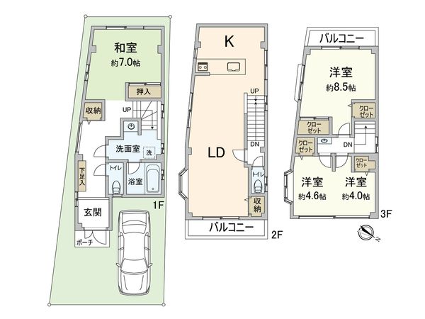 豊中市大島町1丁目 間取図(平面図) 豊中市大島町1丁目 間取図(平面図)