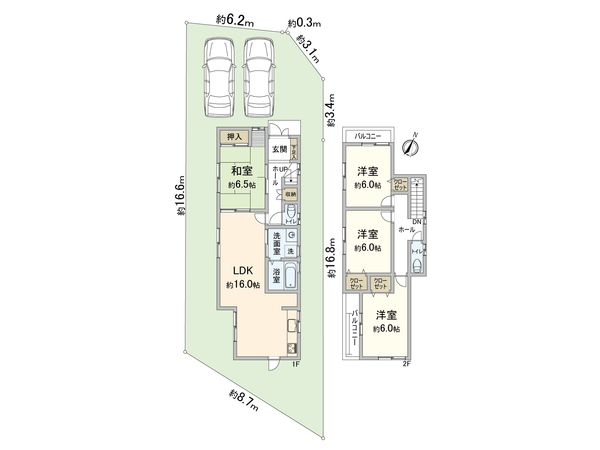 箕面市粟生間谷西7丁目 戸建て 間取図(平面図) 箕面市粟生間谷西7丁目 戸建て 間取図(平面図)