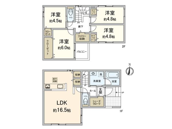 江坂町3丁目 新築戸建 間取図(平面図)