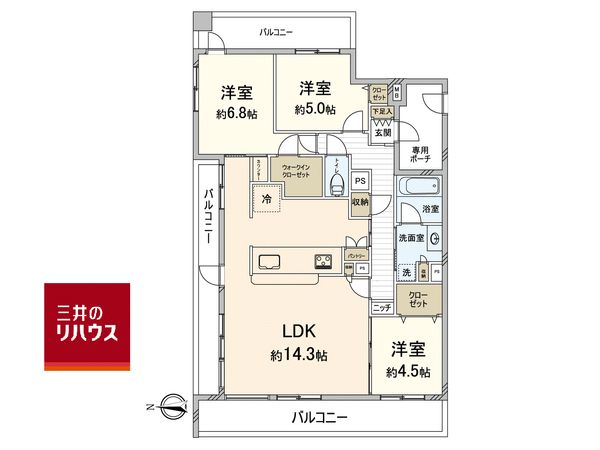 クレアシティ江坂eキューブ 間取図(平面図) クレアシティ江坂eキューブ 間取図(平面図)