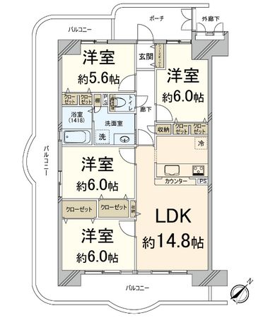 間取図(平面図)