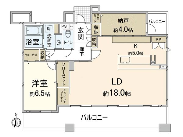 エステムプラザ江坂公園エイジアム 間取図(平面図)