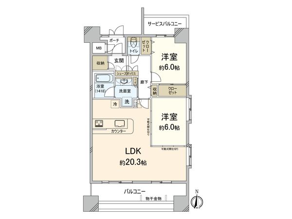 ディークラディア江坂 間取図(平面図) 間取図(平面図)