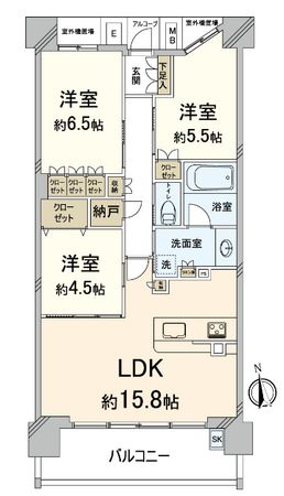 プラウド江坂サウスマーク 間取図(平面図) プラウド江坂サウスマーク 間取図(平面図)