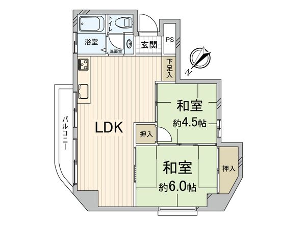 グリーンハイツ東三国 間取図(平面図)