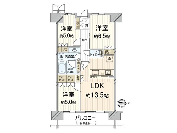 ザレジデンス東三国 間取図(平面図) ザレジデンス東三国 間取図(平面図)