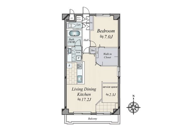 ライオンズマンション第6緑地公園 間取図(平面図)