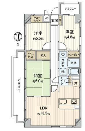 ベルアーバニティ江坂2 間取図(平面図) 間取図(平面図)