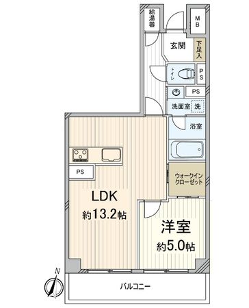 日商岩井第2緑地公園マンション 間取図(平面図) 間取図(平面図)