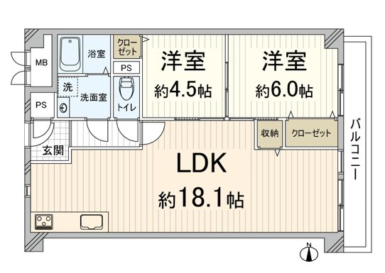 ファミリーコーポ江坂 間取図(平面図)