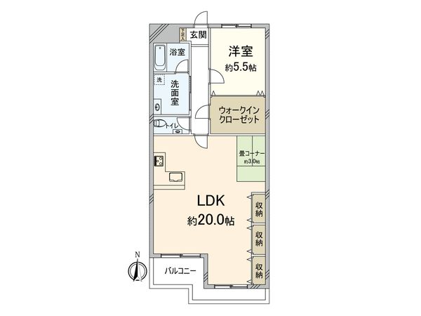 第2サンハイツ緑地公園 間取図(平面図)