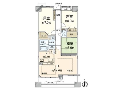 セレッソコート江坂 間取図(平面図) 間取図(平面図)