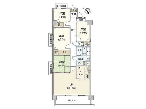 藤和ライブタウン吹田 間取図(平面図) 藤和ライブタウン吹田 間取図(平面図)