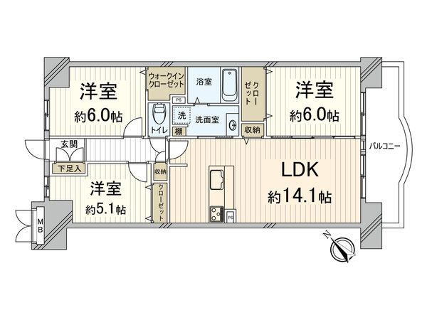 ロイヤルコート豊中 四番館 間取図(平面図) ロイヤルコート豊中 四番館 間取図(平面図)