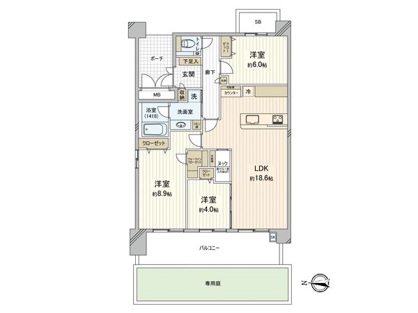 ローレルコート新千里東町あかしやの丘 Ⅰ番館 間取図(平面図) ローレルコート新千里東町あかしやの丘 Ⅰ番館 間取図(平面図)