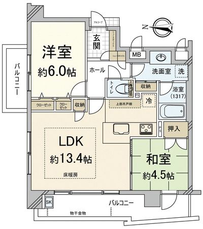 プレステージ北大阪ブライトスクエア 間取図(平面図) プレステージ北大阪ブライトスクエア 間取図(平面図)