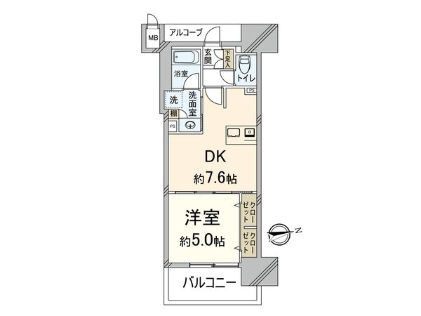 グランアッシュ江坂 間取図(平面図) グランアッシュ江坂 間取図(平面図)
