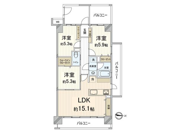 ソシエ北大阪 壱期棟 間取図(平面図) ソシエ北大阪 壱期棟 間取図(平面図)