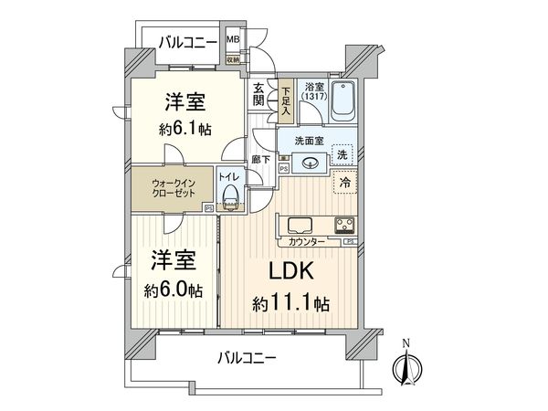 ネバーランド江坂 間取図(平面図) ネバーランド江坂 間取図(平面図)