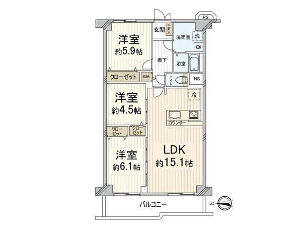 江坂江の木公園スカイハイツ 間取図(平面図) 江坂江の木公園スカイハイツ 間取図(平面図)
