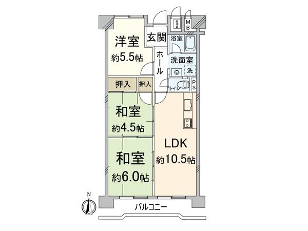 コボリマンション東三国 間取図(平面図) コボリマンション東三国 間取図(平面図)