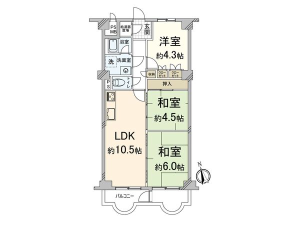 豊中ロイヤルマンション 間取図(平面図) 豊中ロイヤルマンション 間取図(平面図)
